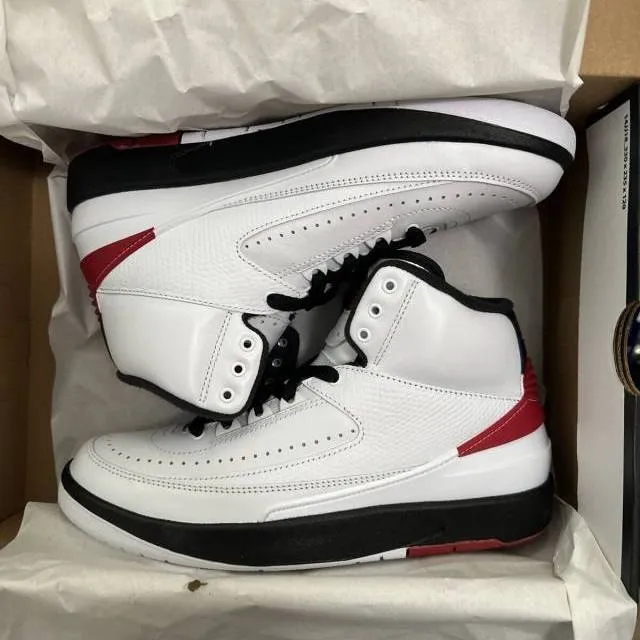 2022 nike air jordan 2 og retro chicago 11.5/14 white va...