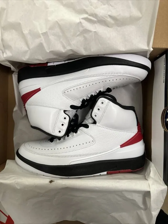 2022 nike air jordan 2 og retro chicago 11.5/14 white va...