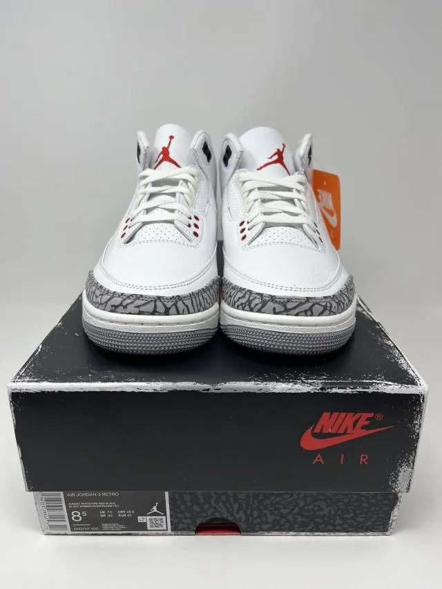 2023 Nike Air Jordan 3 Retro White Cement Reimagined