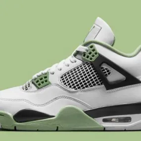 2023 Wmns Nike Air Jordan 4 Retro Seafoam 11 White Oil Green