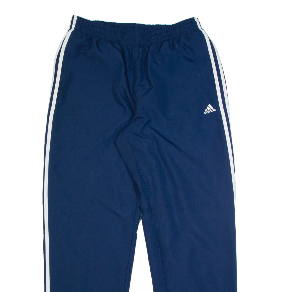 ADIDAS Lined Womens Track Pants Blue Wide-Leg L W32 L32