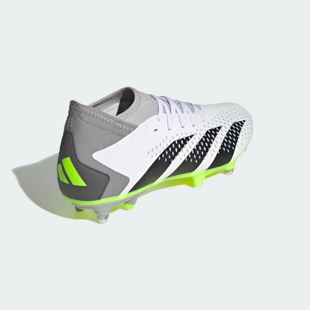 Adidas Predator Accuracy.3 SG Football Boots (White/Black/Lucid Lemon)