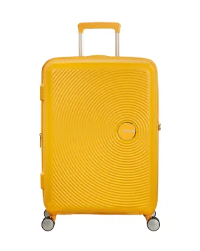 American Tourister Soundbox Spinner 67cm Medium Suitcase Golden Yellow | Simply Be