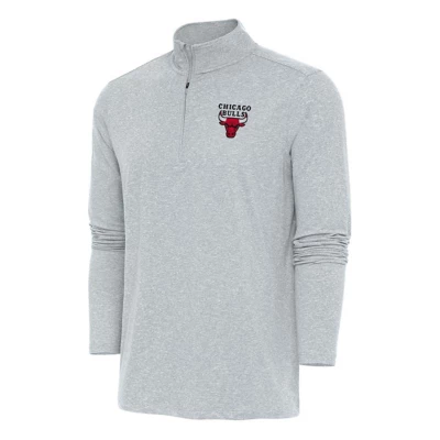 Antigua Chicago Bulls Hunk 1/4 Zip Pullover Long Sleeve 1/4 Zip