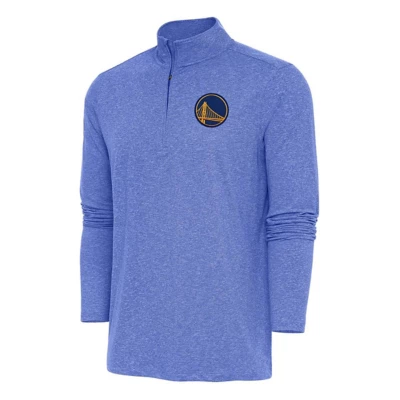 Antigua Golden State Warriors Hunk 1/4 Zip Pullover Long Sleeve 1/4 Zip