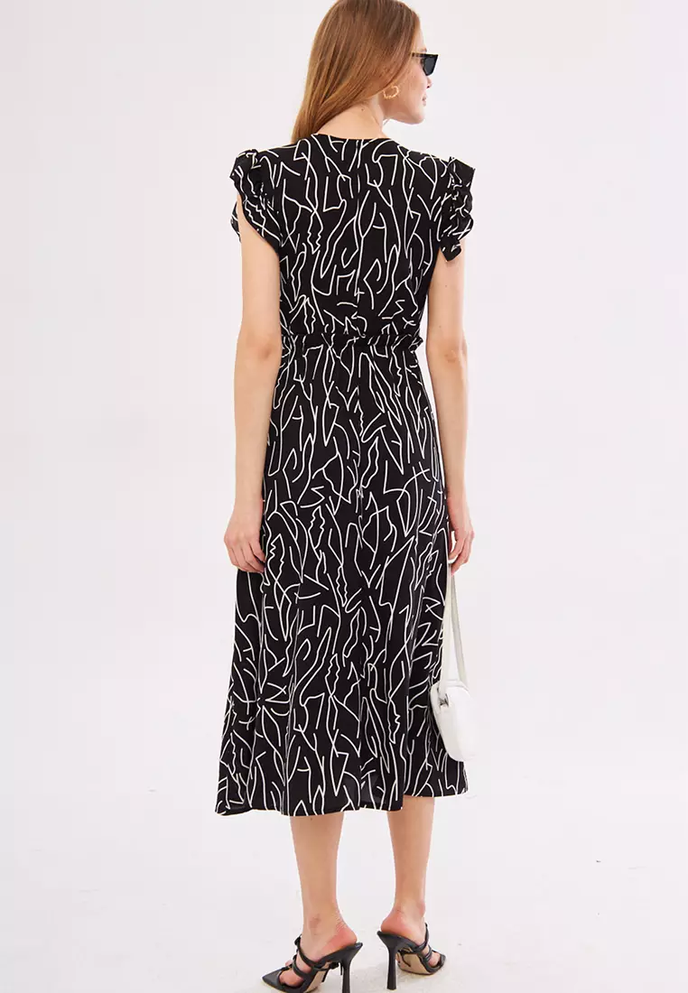 ARMONIKA Printed Wrap Dress