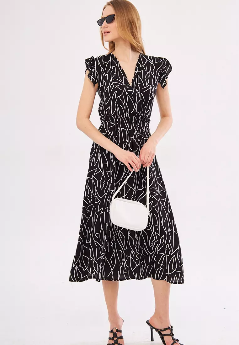 ARMONIKA Printed Wrap Dress