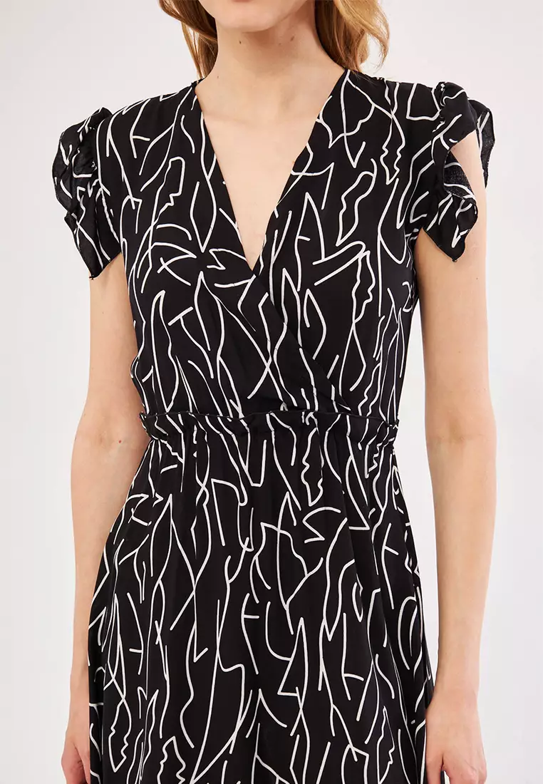 ARMONIKA Printed Wrap Dress