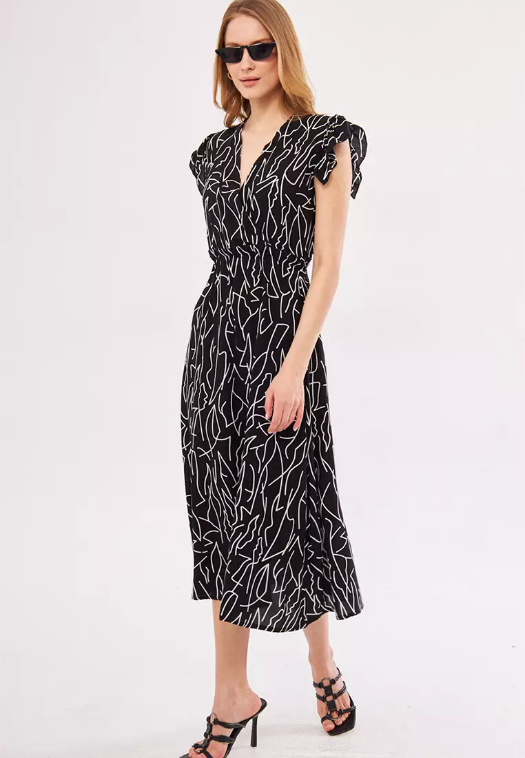 ARMONIKA Printed Wrap Dress