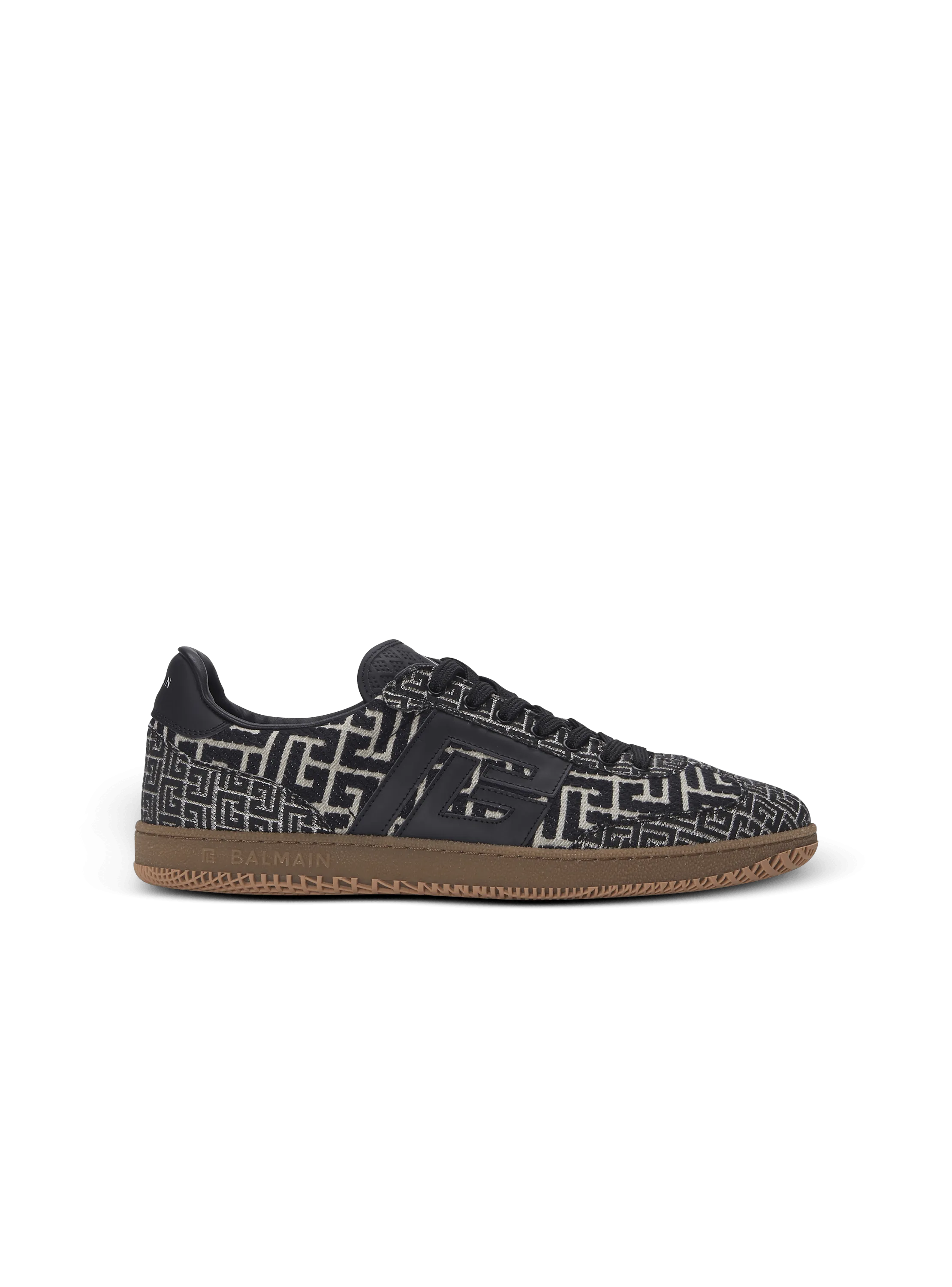 Balmain Swan trainers in PB Labyrinth jacquard