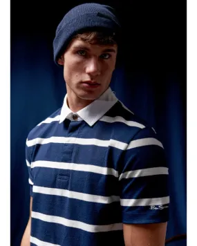 BRETTON STRIPE RUGBY KNIT POLO