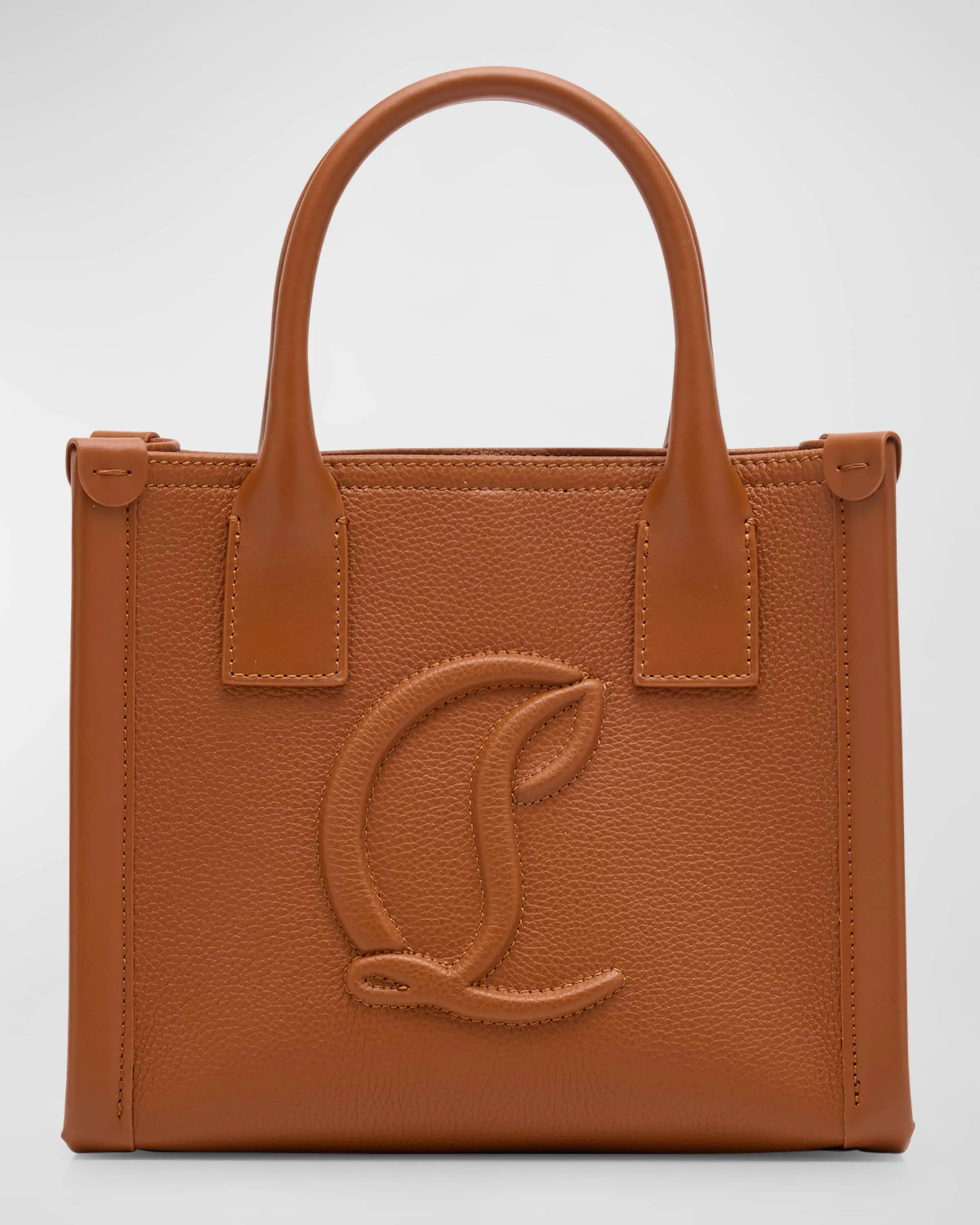 By My Side Mini Tote in Leather with CL Logo