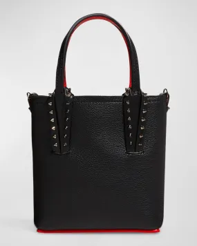 Cabata N/S Mini Tote in Grained Leather