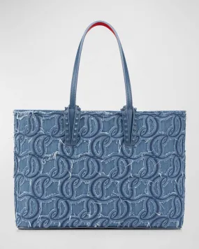 Cabata Small Tote in CL Embroidered Denim