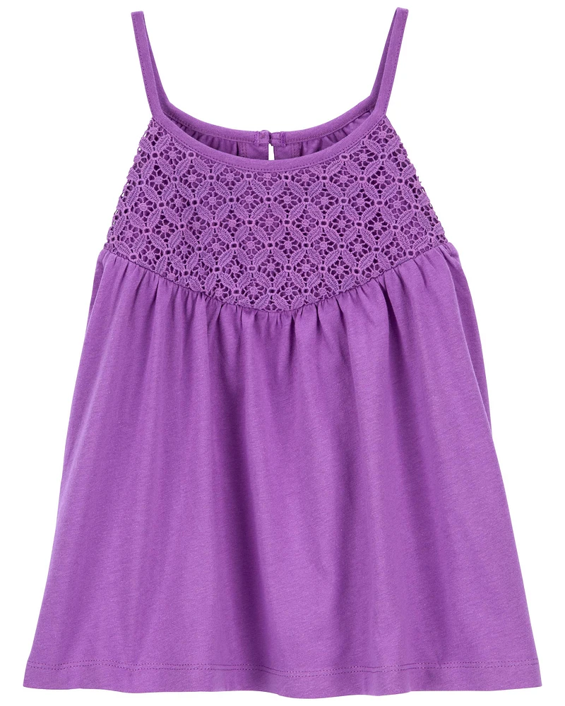 Carters Oshkosh Kid Crochet Sleeveless Top