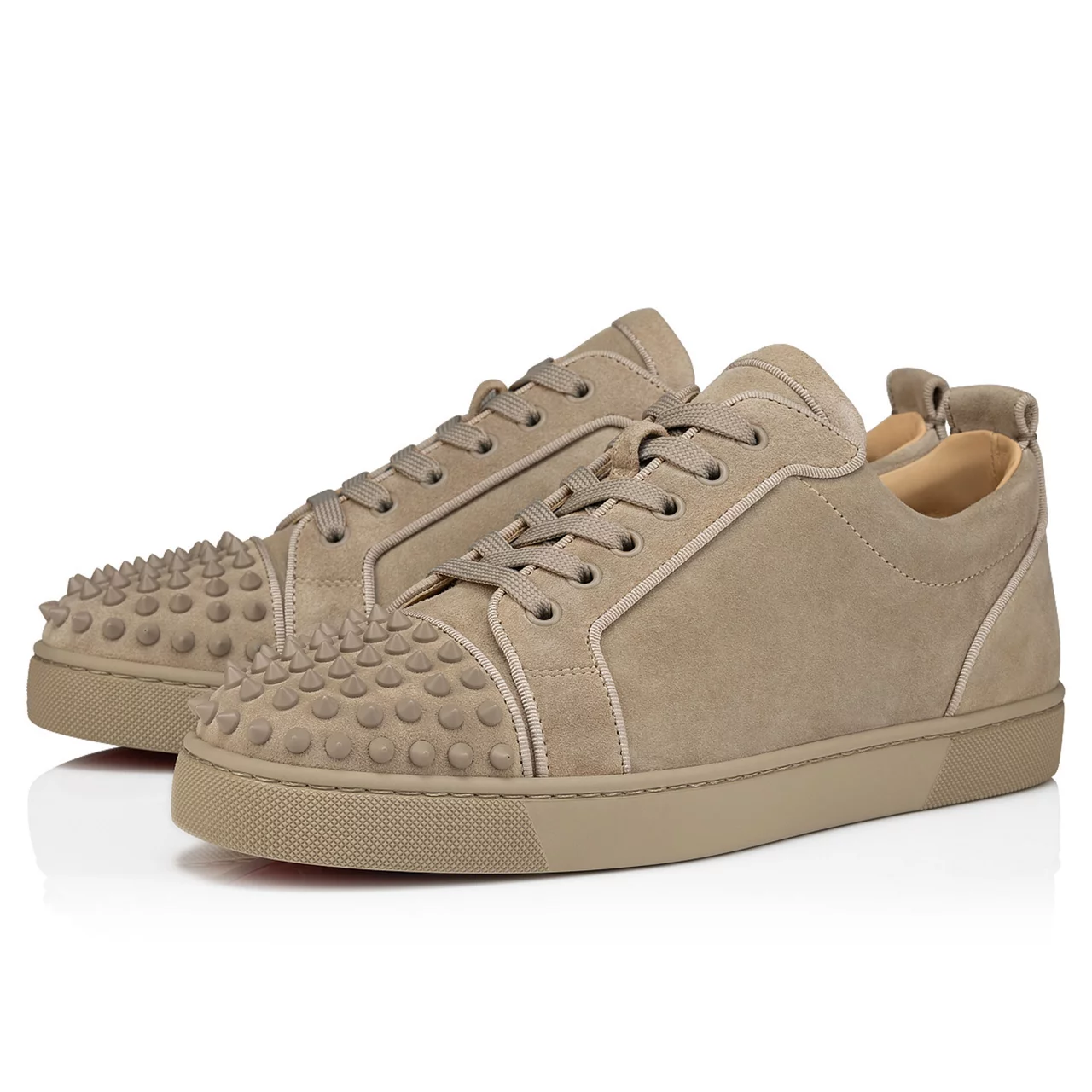 CHRISTIAN LOUBOUTIN Louis Junior Spike Trainers - Brown