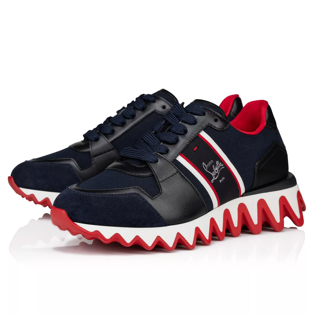 CHRISTIAN LOUBOUTIN Nastroshark Trainers - Red