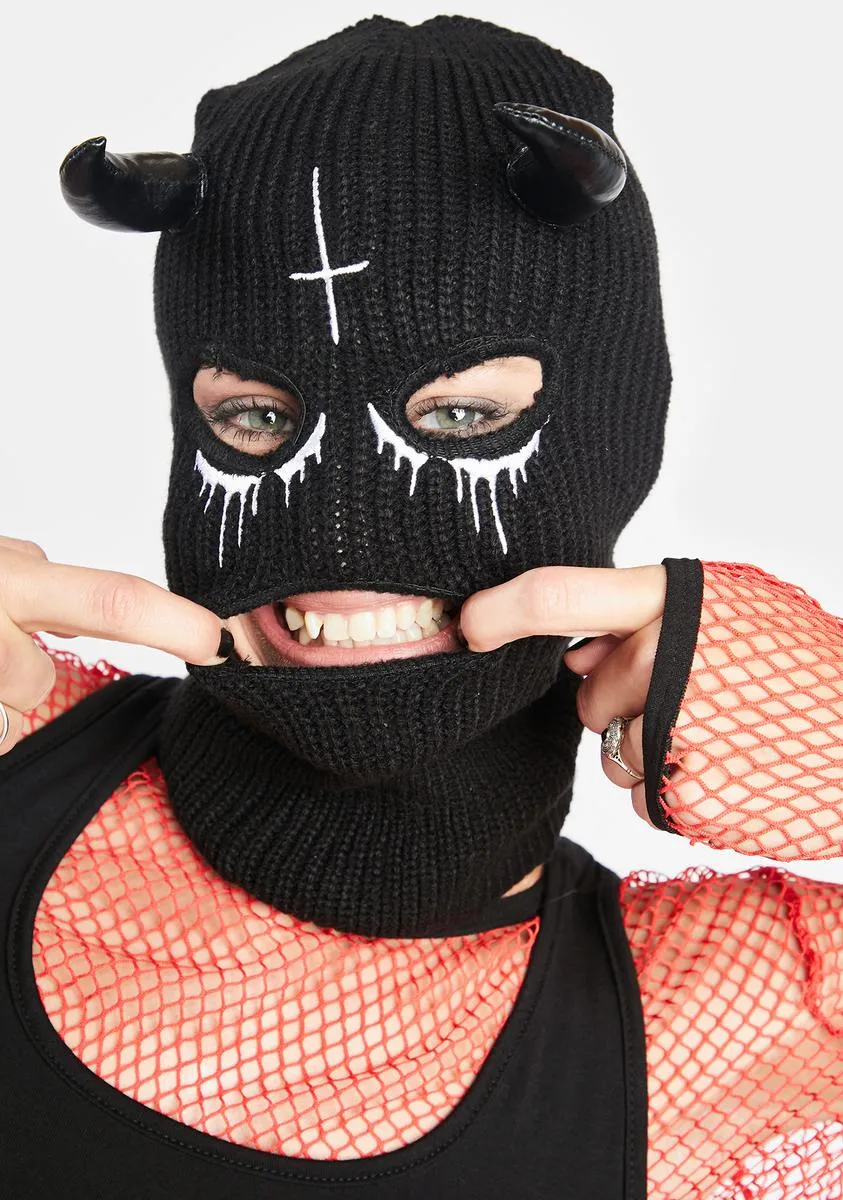 Cross Devil Ski Mask-