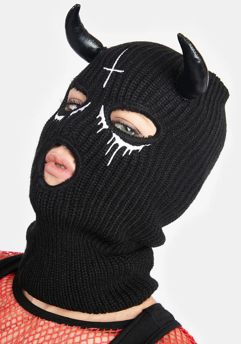 Cross Devil Ski Mask-