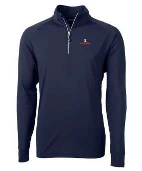 Cutter & Buck University of Illinois Urbana-Champaign Fighting Illini Long Sleeve Quarter-Zip Pullover