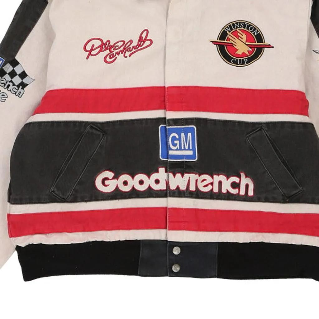 Dale Earnhardt  Jeff Hamilton Nascar Jacket - Large Block Colour Cotton Blend