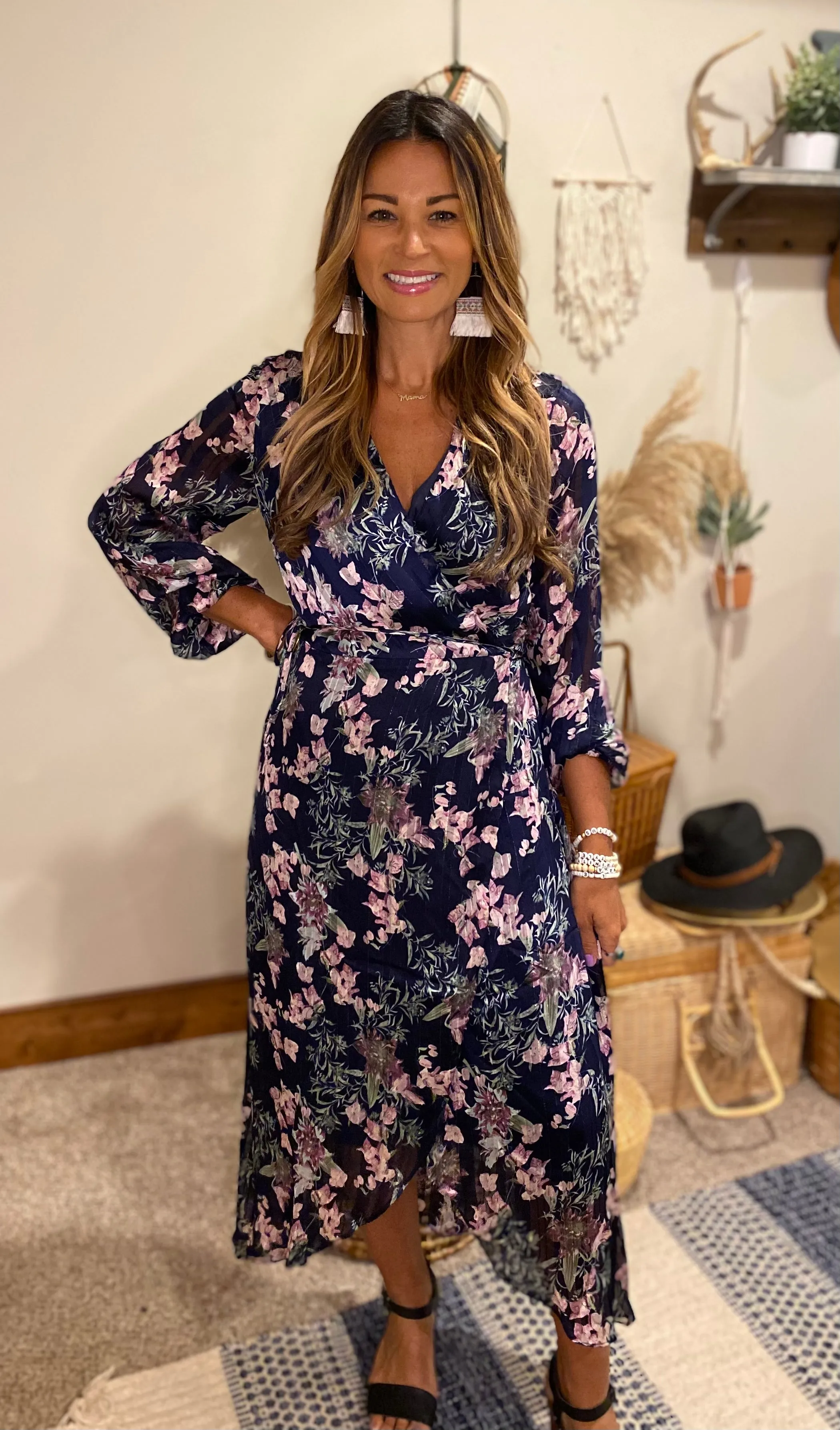 Dayla floral wrap dress