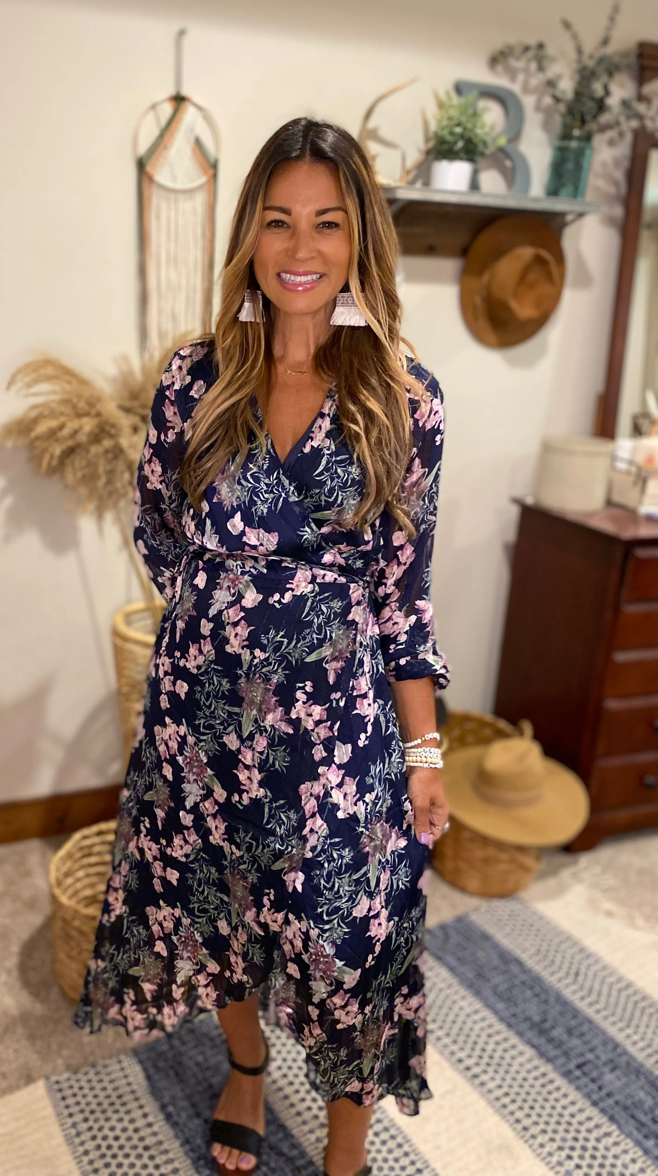 Dayla floral wrap dress