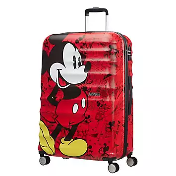 Disney Spinner Mickey Comic Large Suitcase - White | Kaleidoscope