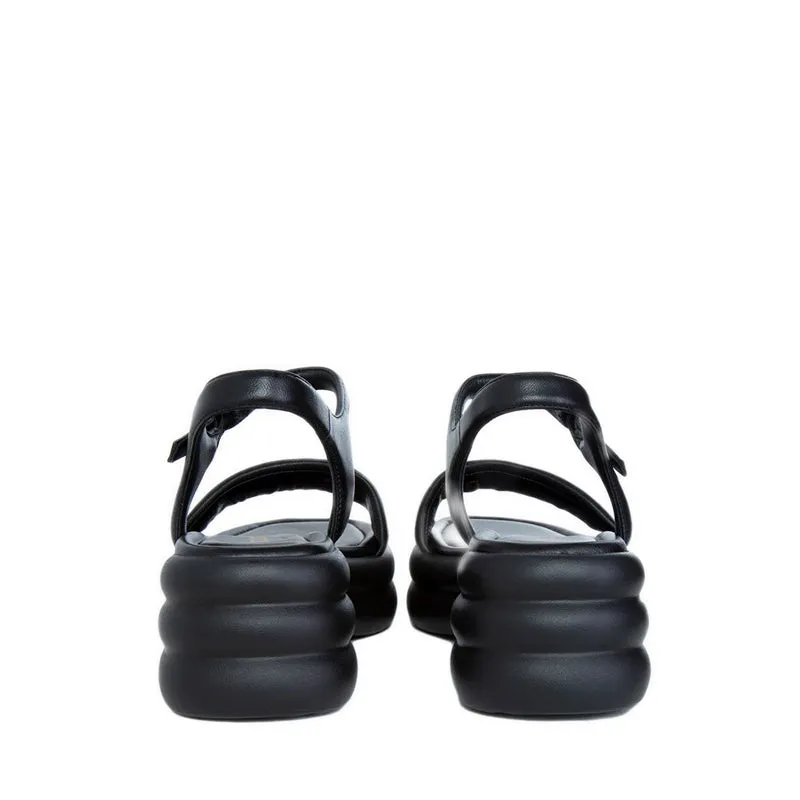 EI807-005 Platform Sandals - Black