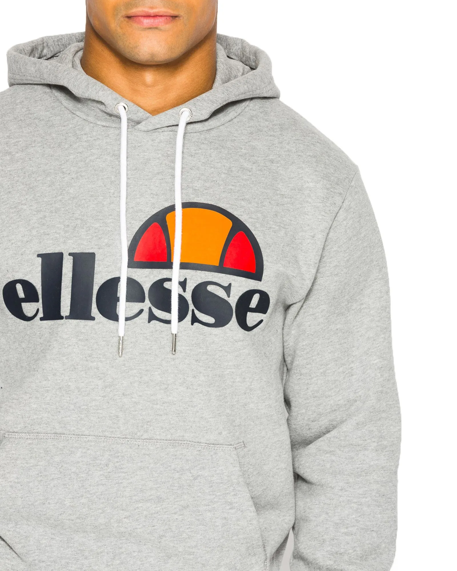 Ellesse Gottero Logo Overhead Hoodie Athletic Grey Marl