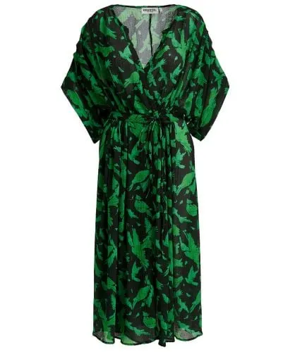 Essentiel Antwerp Green Evray Wrap Dress | Jules B