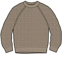 Fog Recycelter Gestrickter Pullover - Stein