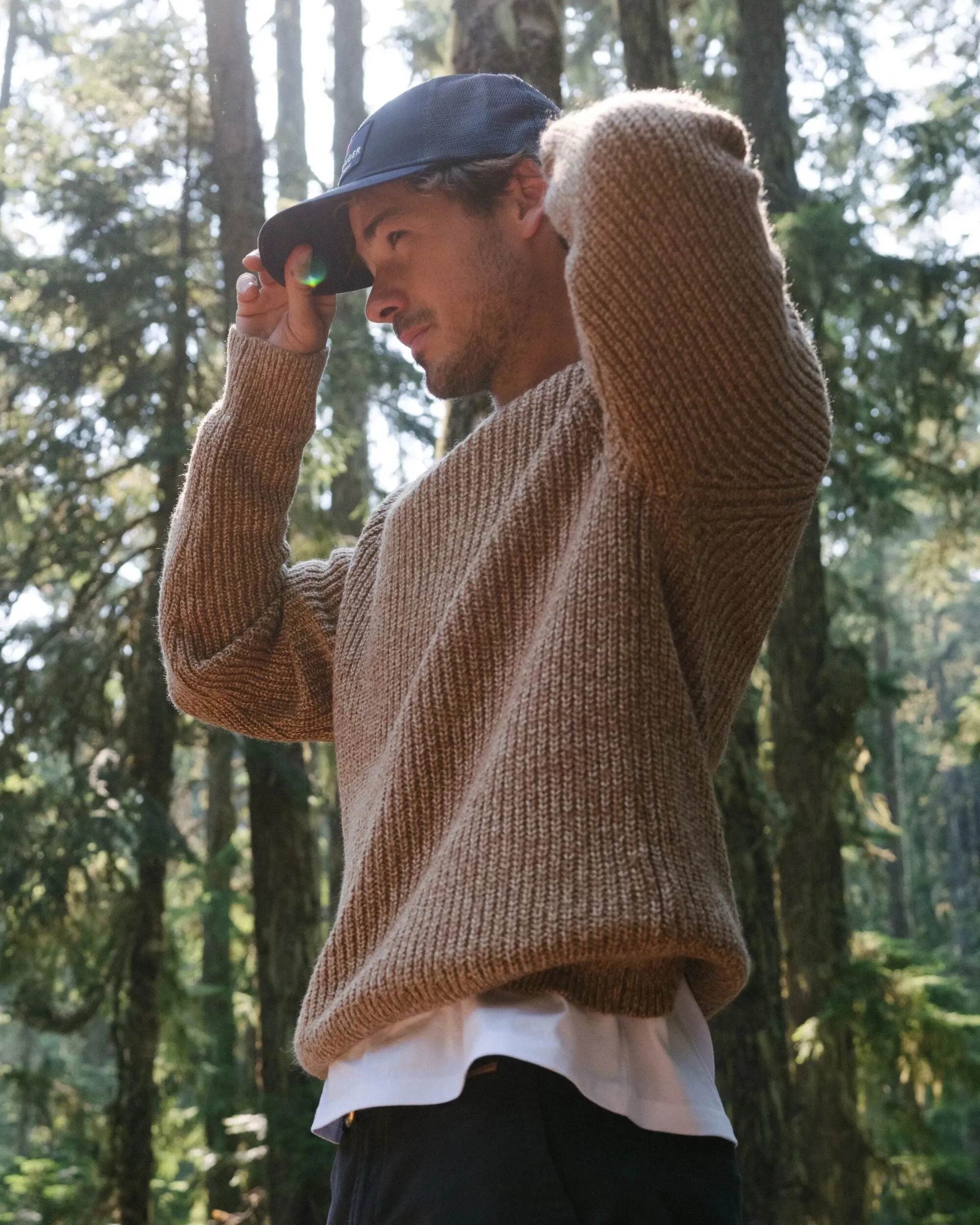 Fog Recycelter Gestrickter Pullover - Stein