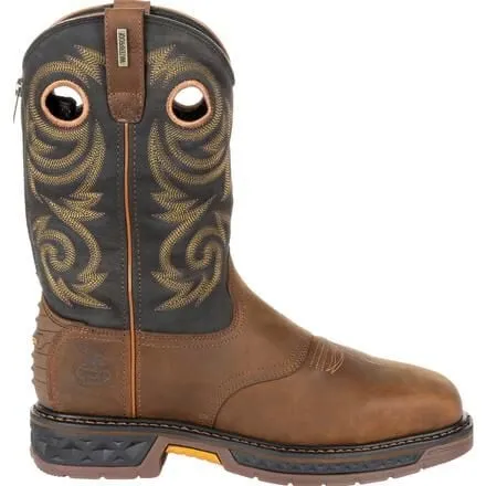 Georgia Boot Carbo-Tec LT Steel Toe Waterproof Pull On Work Boot