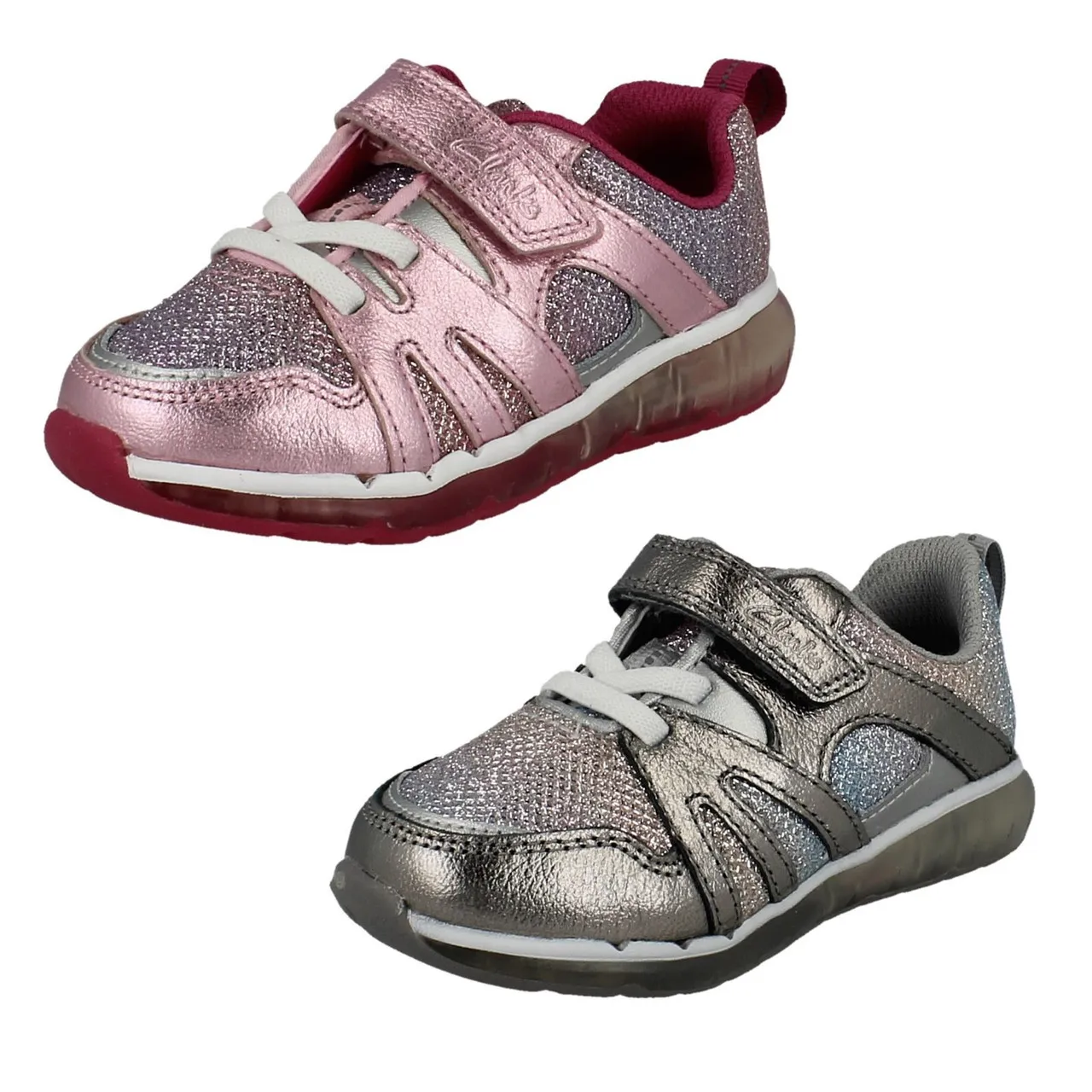 Girls Clarks GloMove Trainers Spark Sparky