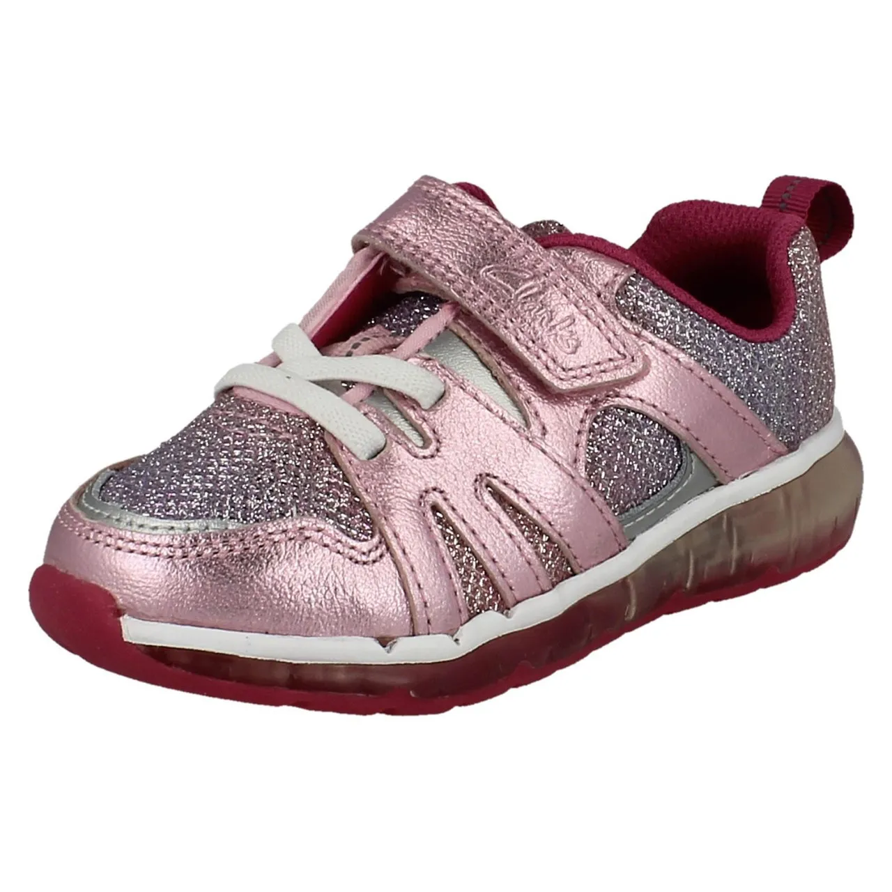 Girls Clarks GloMove Trainers Spark Sparky