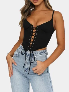 Halterneck Sleeveless Crop Top