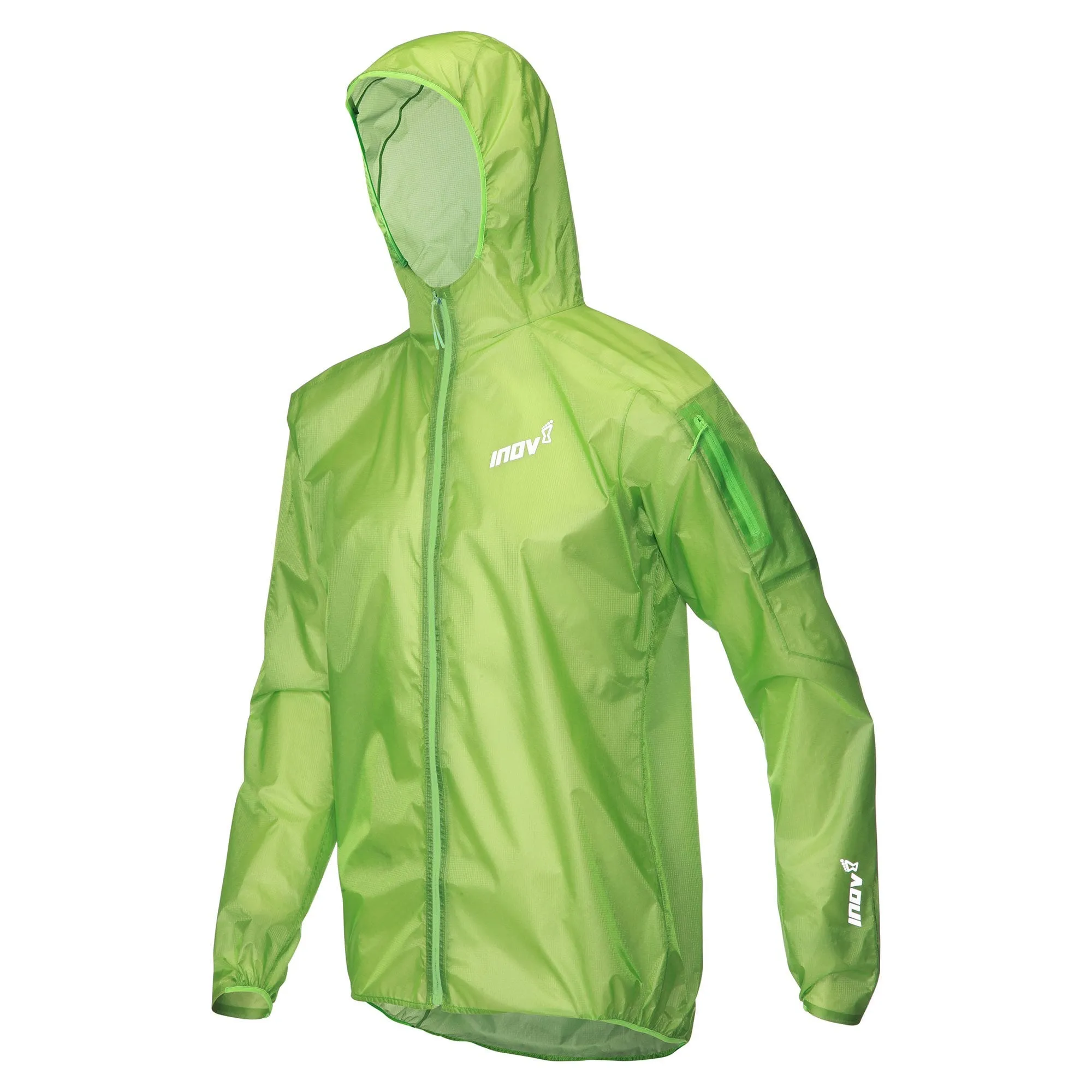 Inov8  Ultrashell Pro Mens Waterproof Full Zip Running Jacket Green