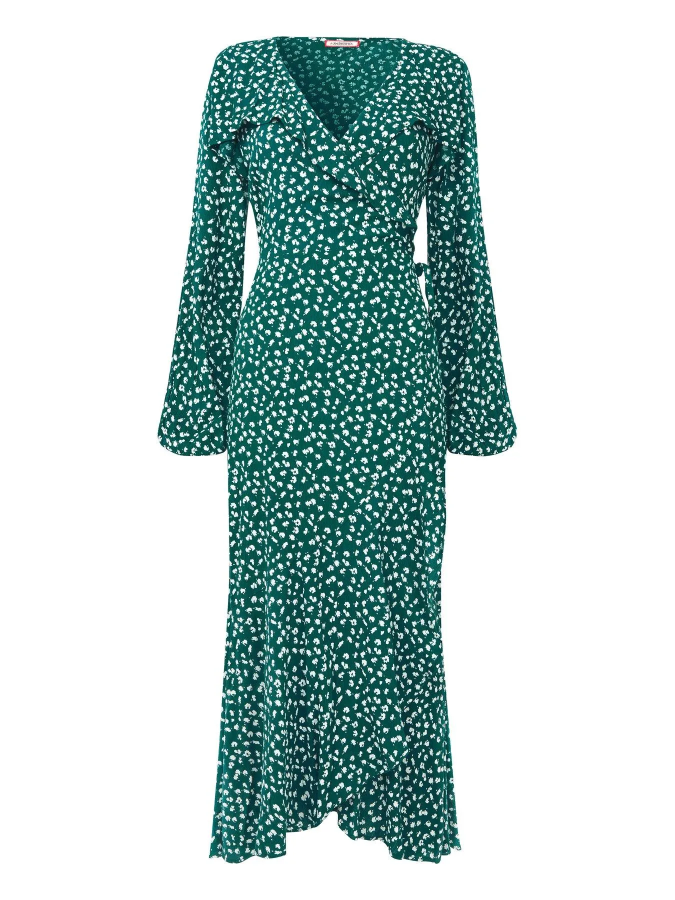 Joe Browns Florrie Wrap Frill Dress - Green