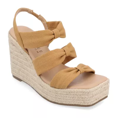 Journee Collection Womens Santorynn Wedge Sandals