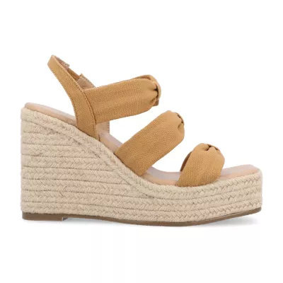 Journee Collection Womens Santorynn Wedge Sandals