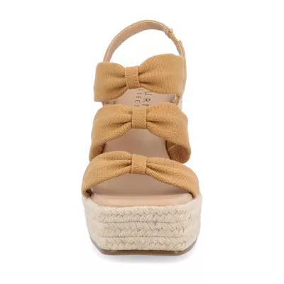 Journee Collection Womens Santorynn Wedge Sandals