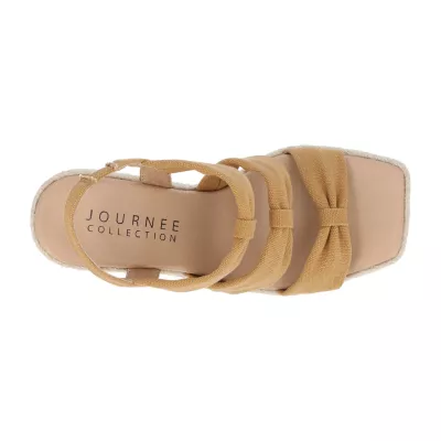 Journee Collection Womens Santorynn Wedge Sandals