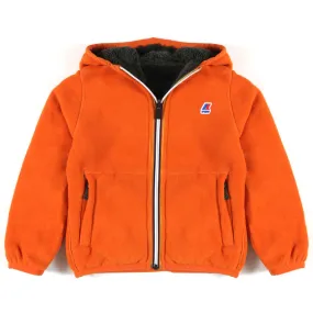 K-Way Orange And Green Jacques Polar Double Jacket