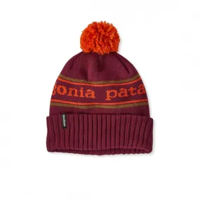 Kids' Patagonia Powder Town Beanie (Park Stripe Knit: Fox Red)