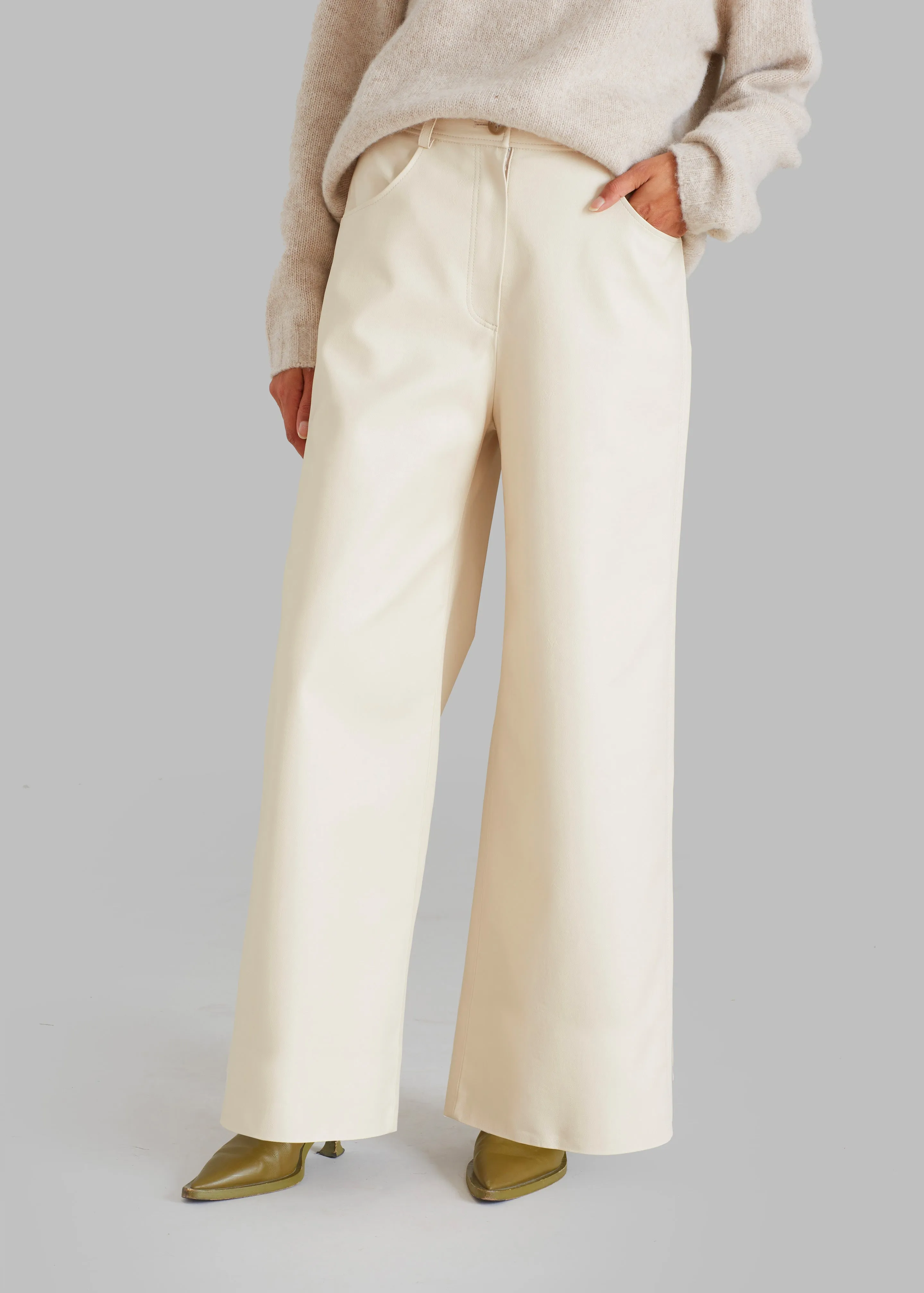 Kira Wide Pants - Beige