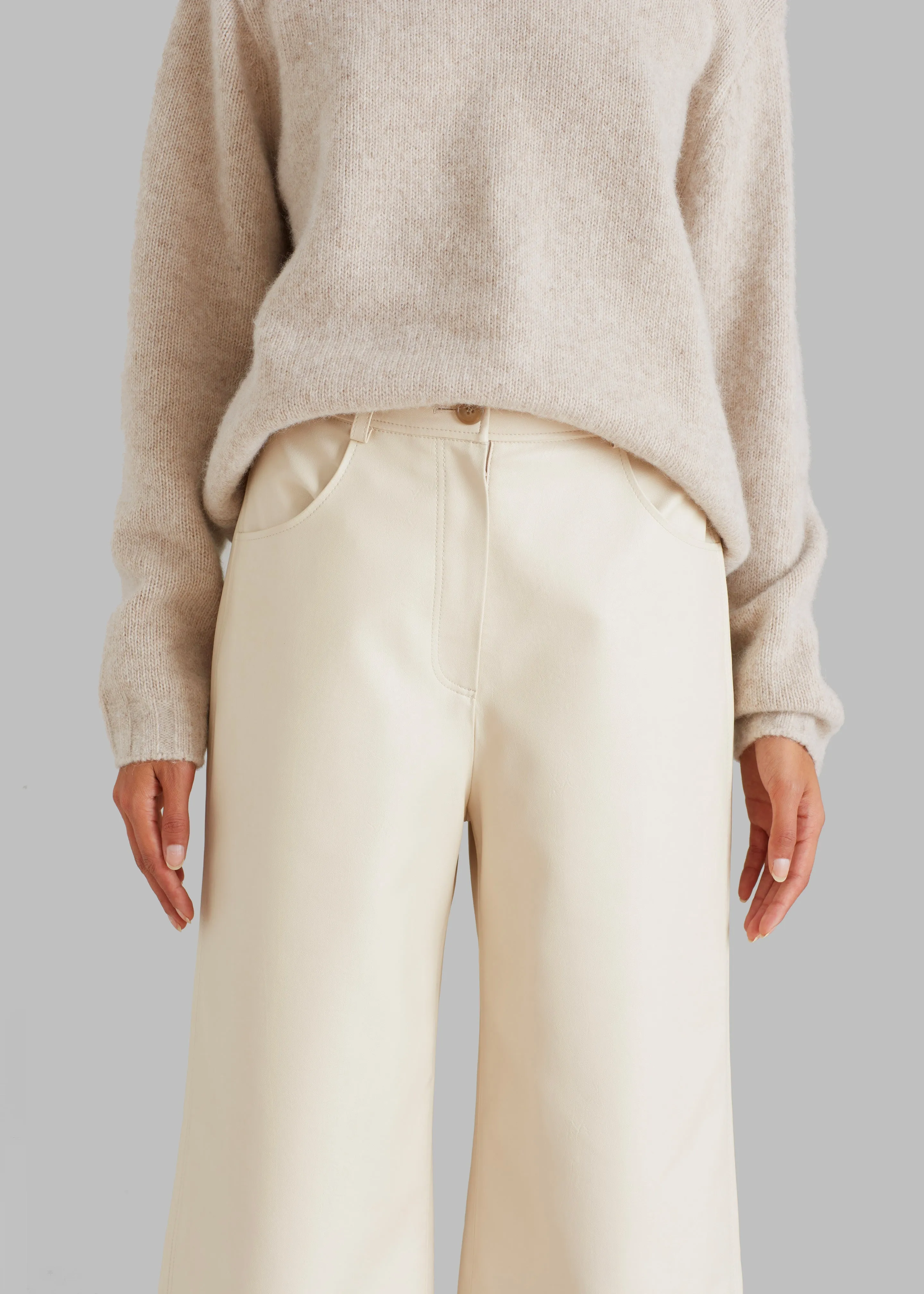 Kira Wide Pants - Beige