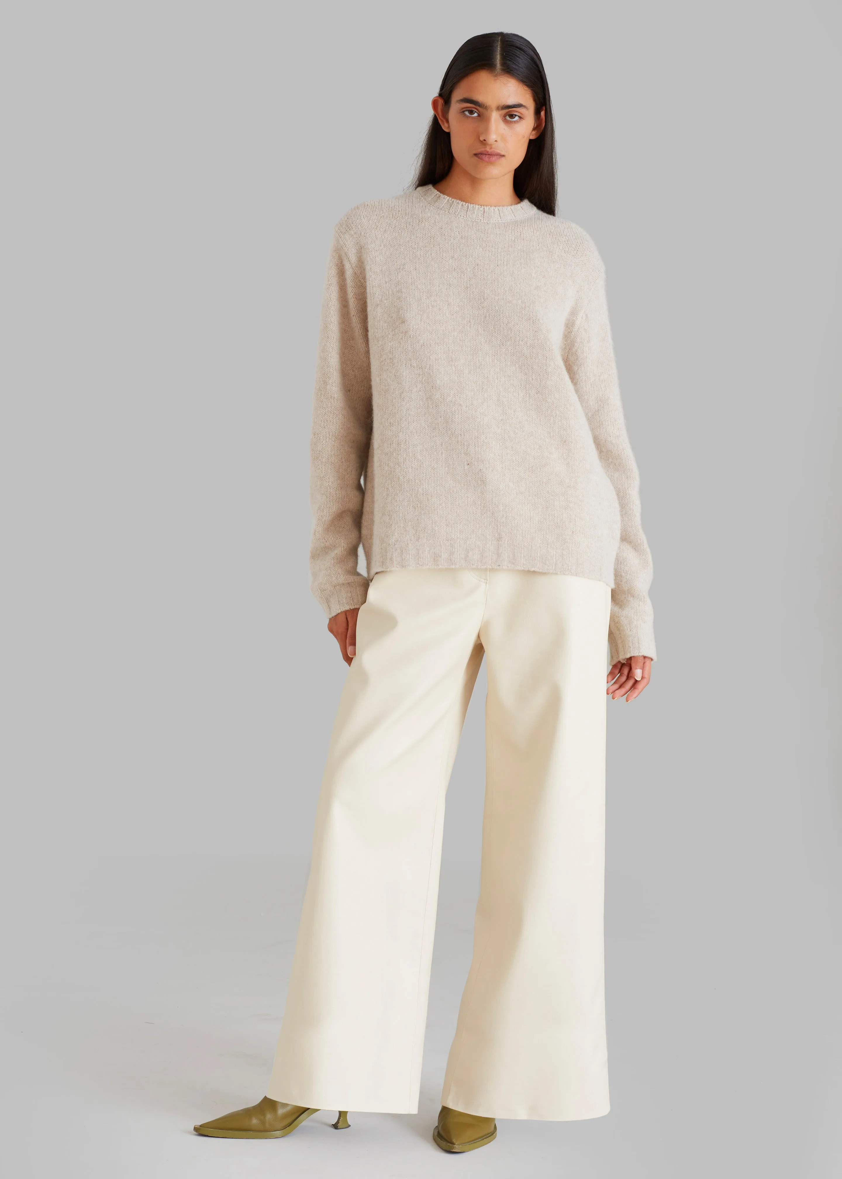 Kira Wide Pants - Beige