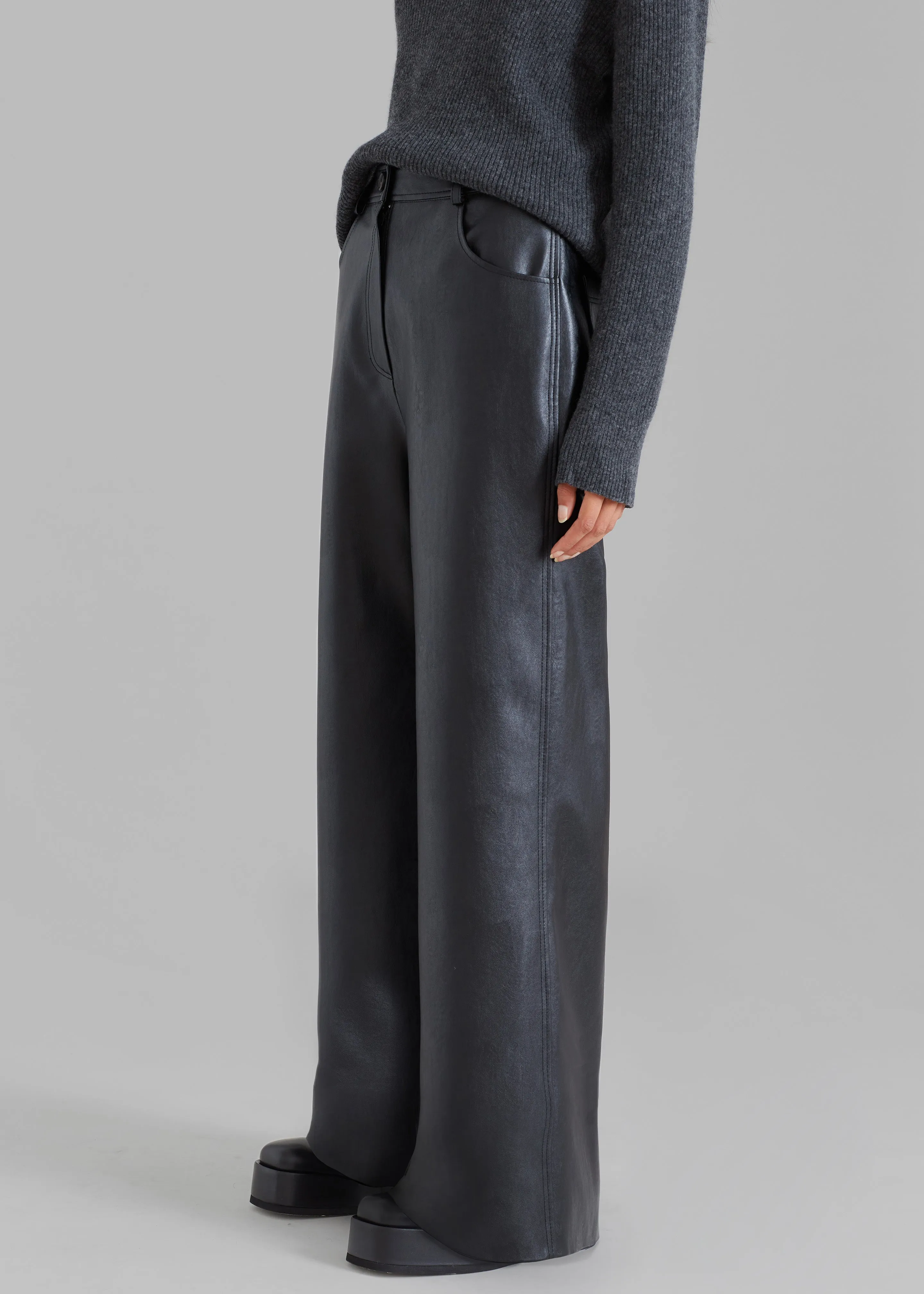 Kira Wide Pants - Black