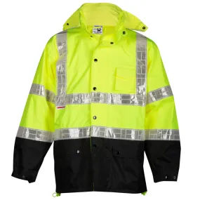 Kishigo Storm Stopper Pro Rainwear Jacket RWJ100 Lime | RWJ101 Orange